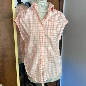 Japna Orange Checkered Top